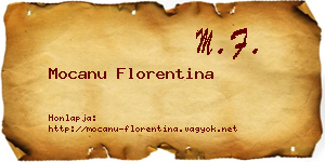 Mocanu Florentina névjegykártya
